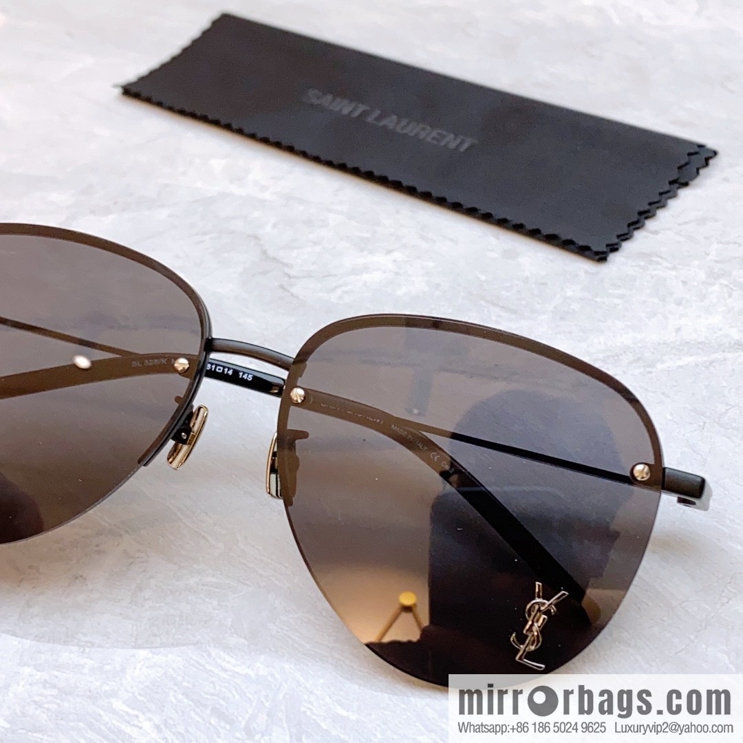 SAINT LAURENT Saint Laurent's new half-frame women's sunglasses