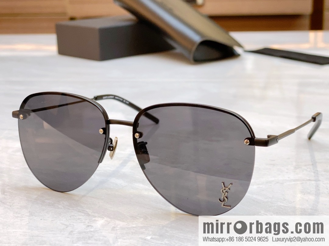 SAINT LAURENT Saint Laurent's new half-frame women's sunglasses