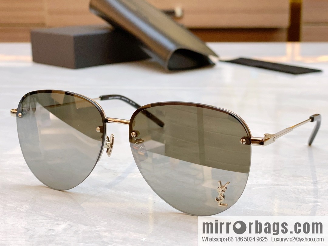 SAINT LAURENT Saint Laurent's new half-frame women's sunglasses