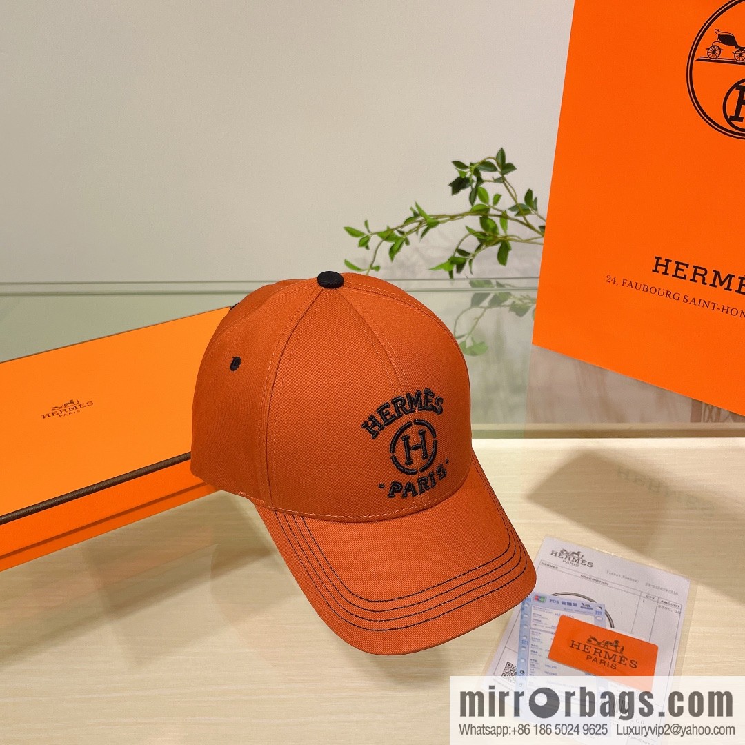 Hermes Hermes color matching H latest original baseball cap