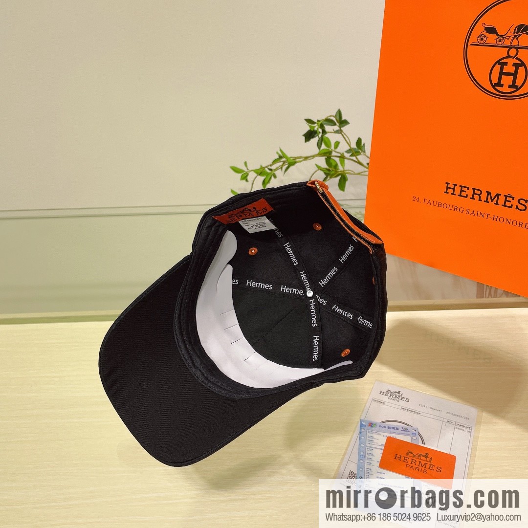 Hermes Hermes color matching H latest original baseball cap
