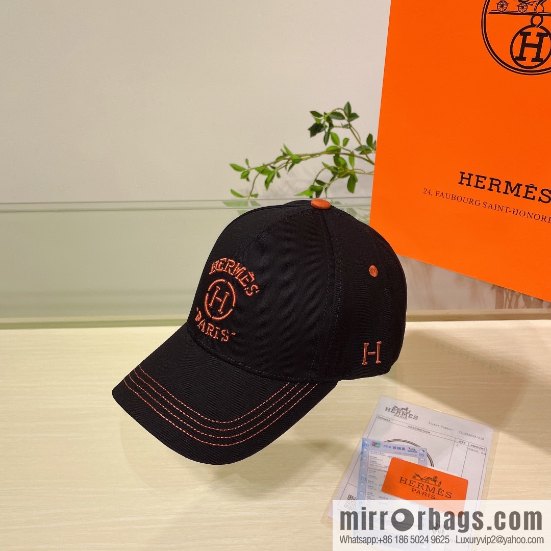 Hermes Hermes color matching H latest original baseball cap
