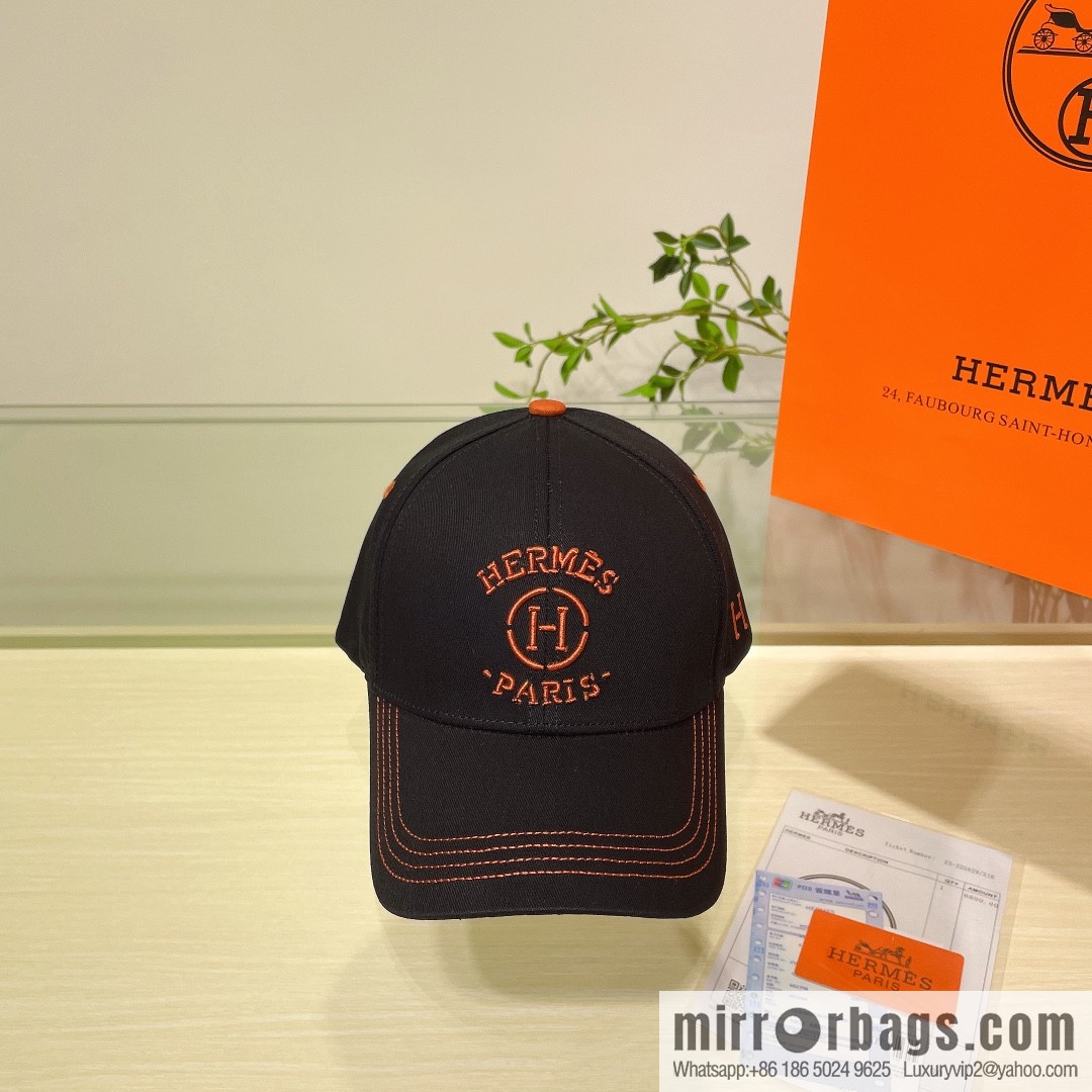 Hermes Hermes color matching H latest original baseball cap