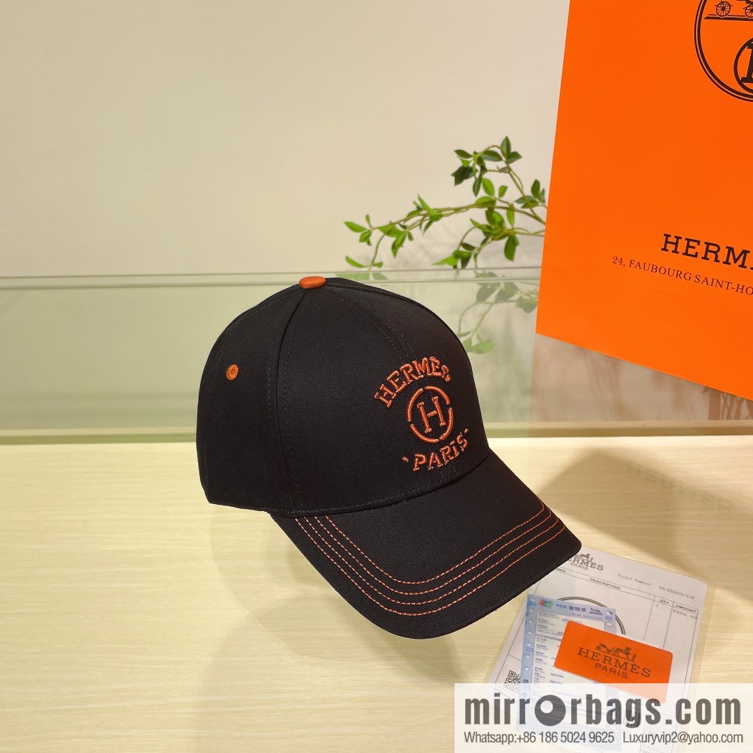 Hermes Hermes color matching H latest original baseball cap