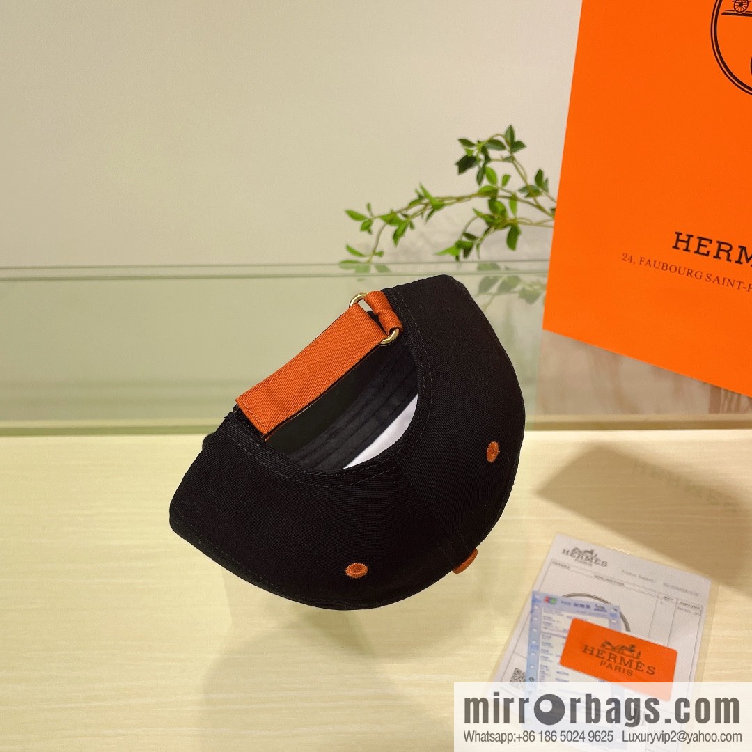 Hermes Hermes color matching H latest original baseball cap