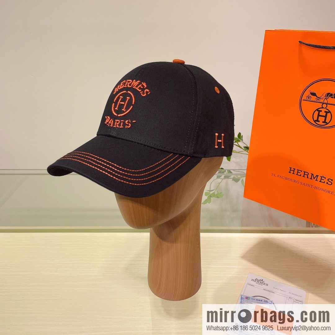 Hermes Hermes color matching H latest original baseball cap