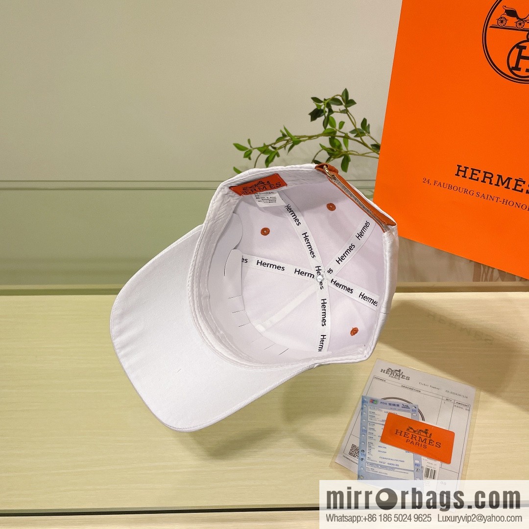 Hermes Hermes color matching H latest original baseball cap