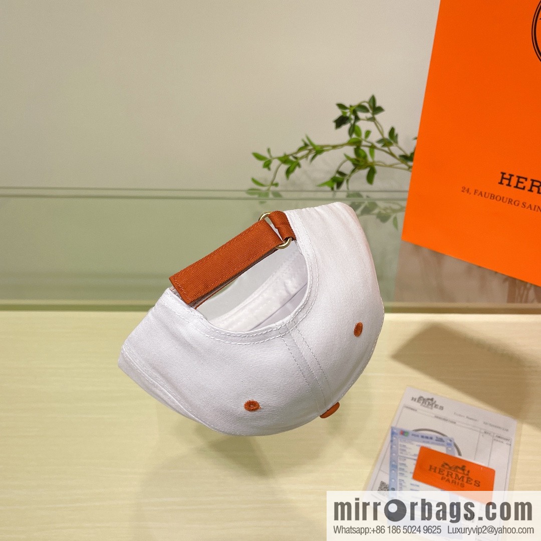 Hermes Hermes color matching H latest original baseball cap