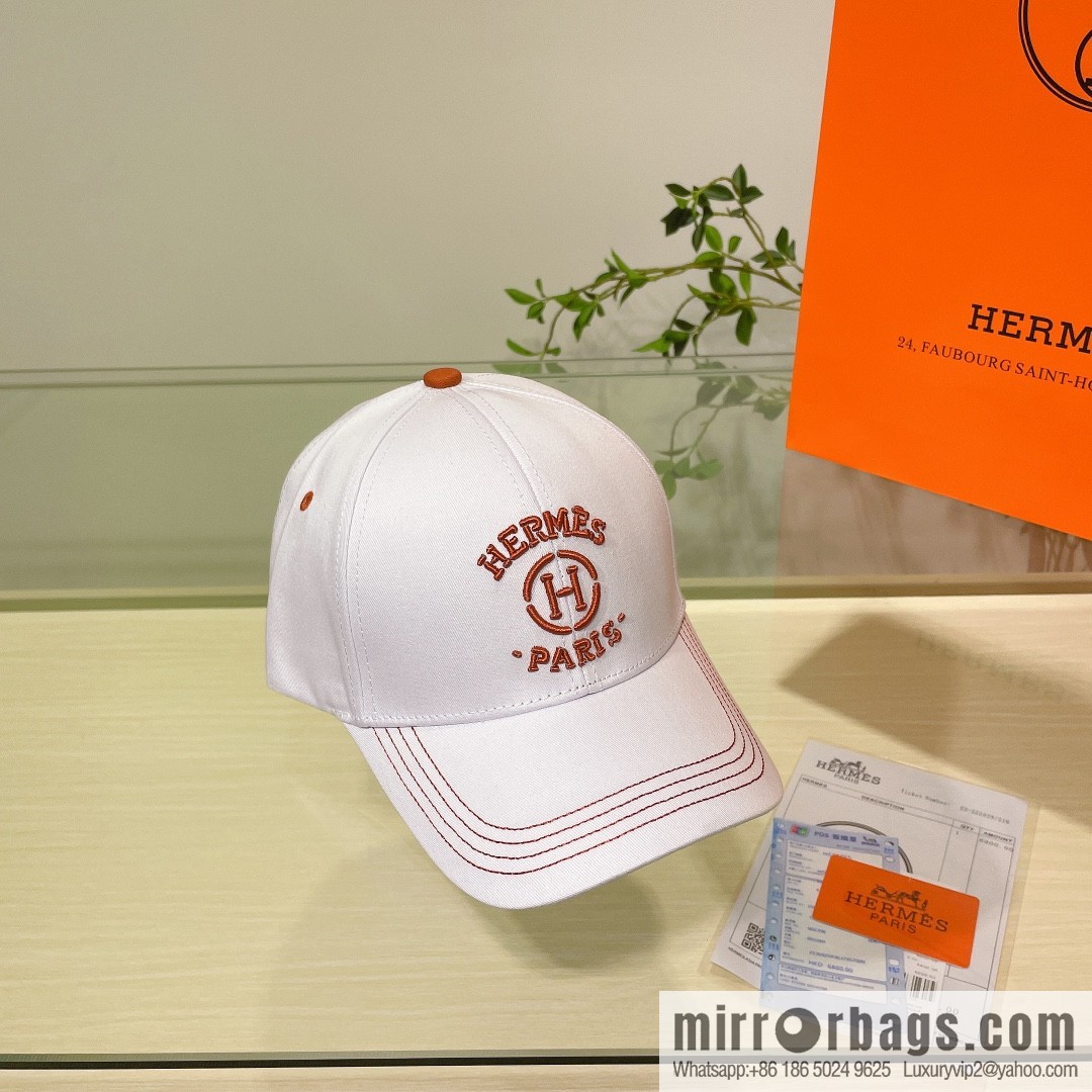 Hermes Hermes color matching H latest original baseball cap