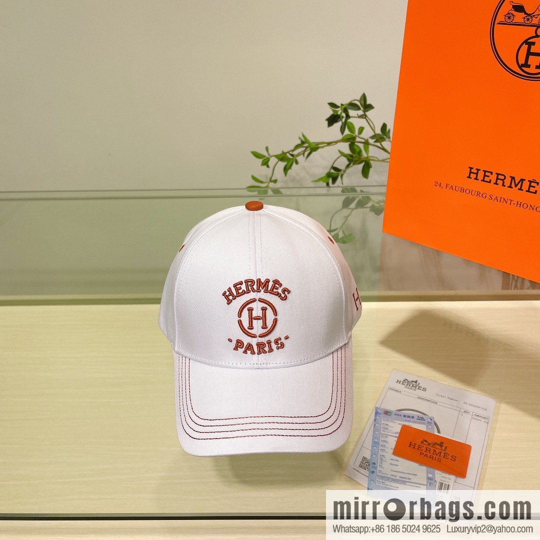 Hermes Hermes color matching H latest original baseball cap