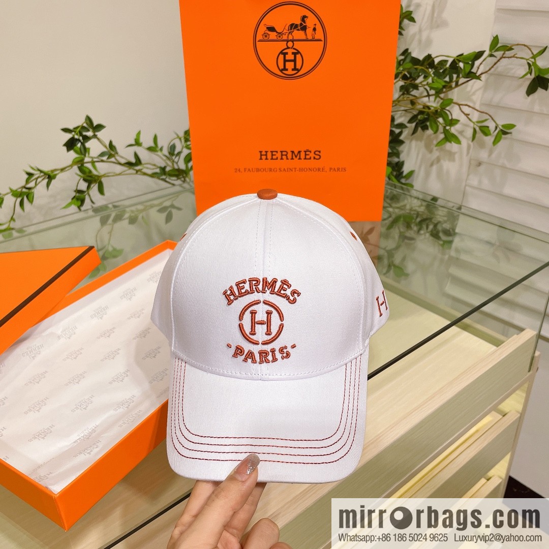 Hermes Hermes color matching H latest original baseball cap