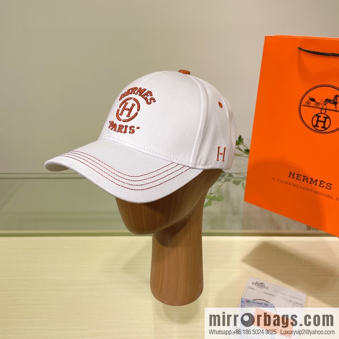 Hermes Hermes color matching H latest original baseball cap