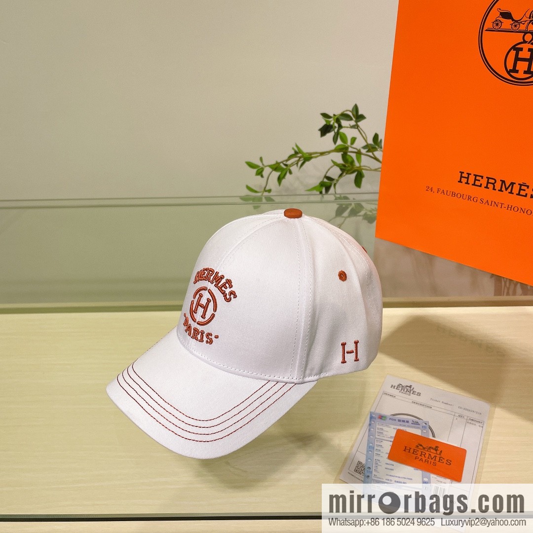Hermes Hermes color matching H latest original baseball cap