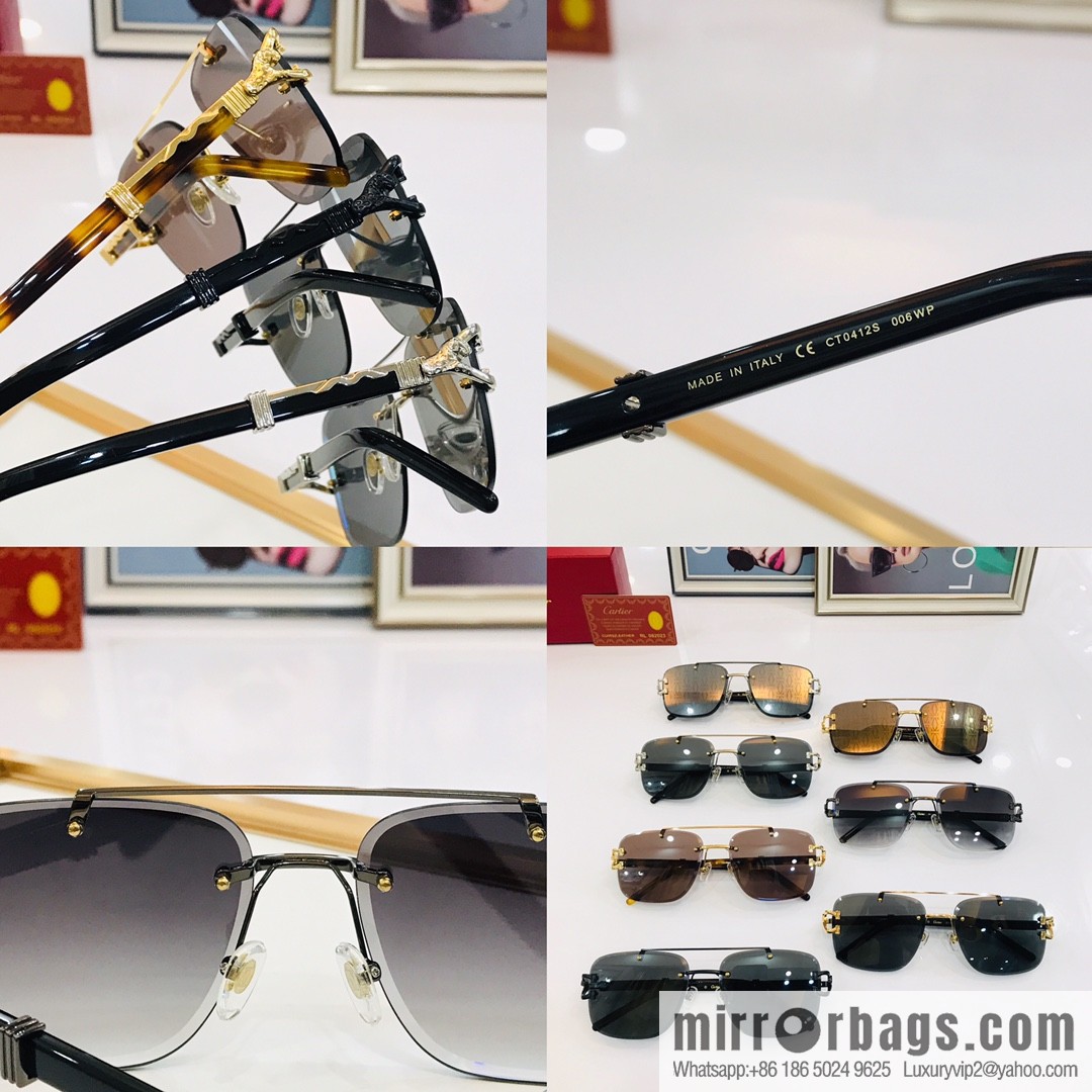 Cartier Rimless Men's Sunglasses