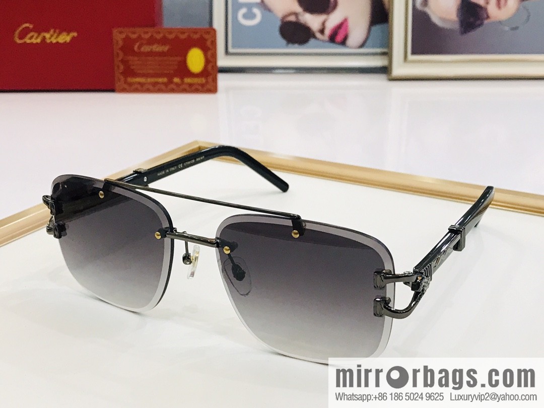 Cartier Rimless Men's Sunglasses