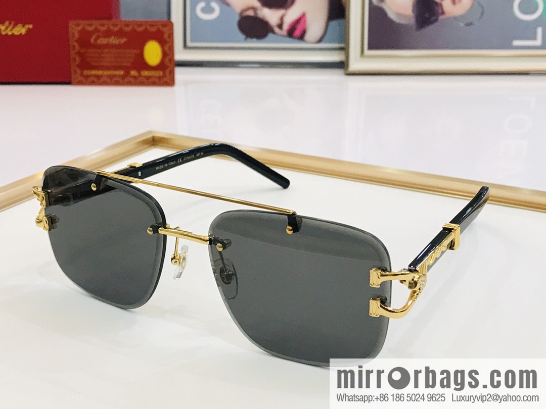 Cartier Rimless Men's Sunglasses