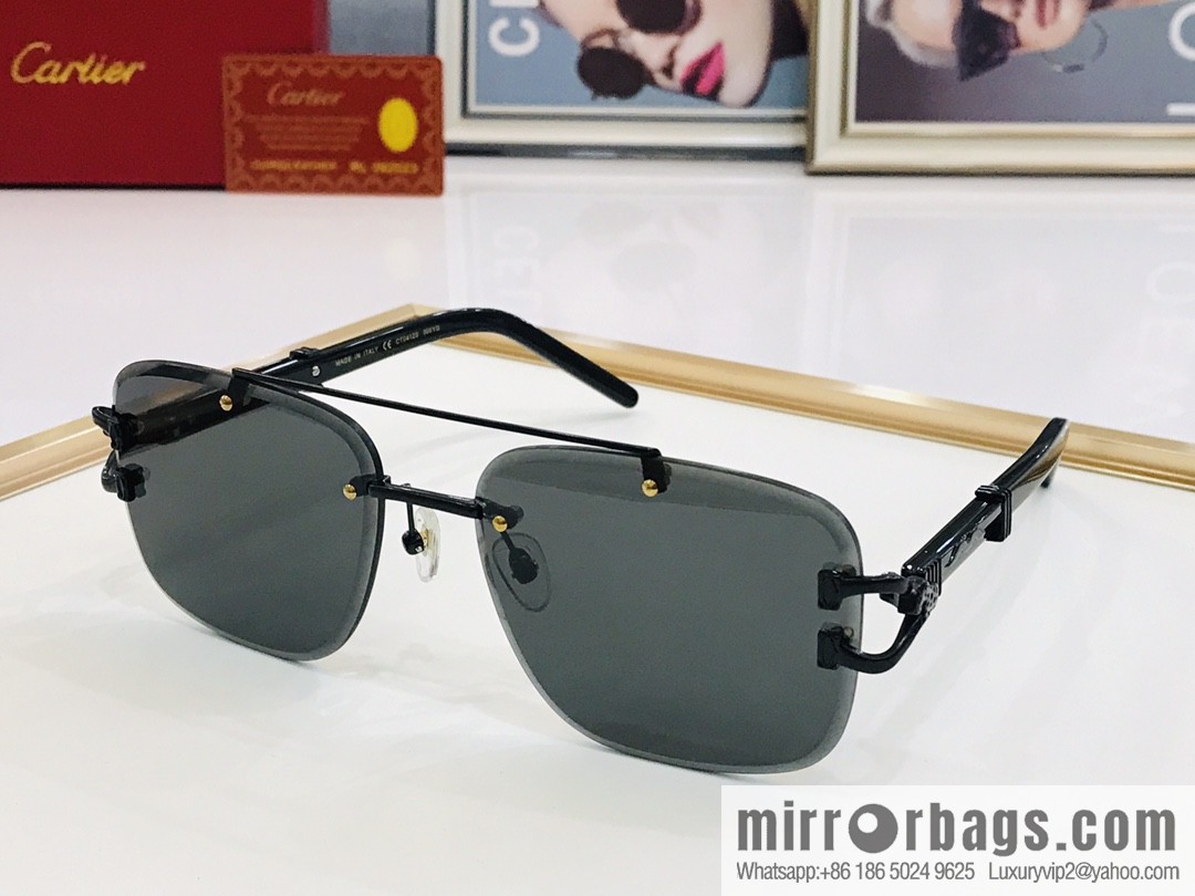 Cartier Rimless Men's Sunglasses