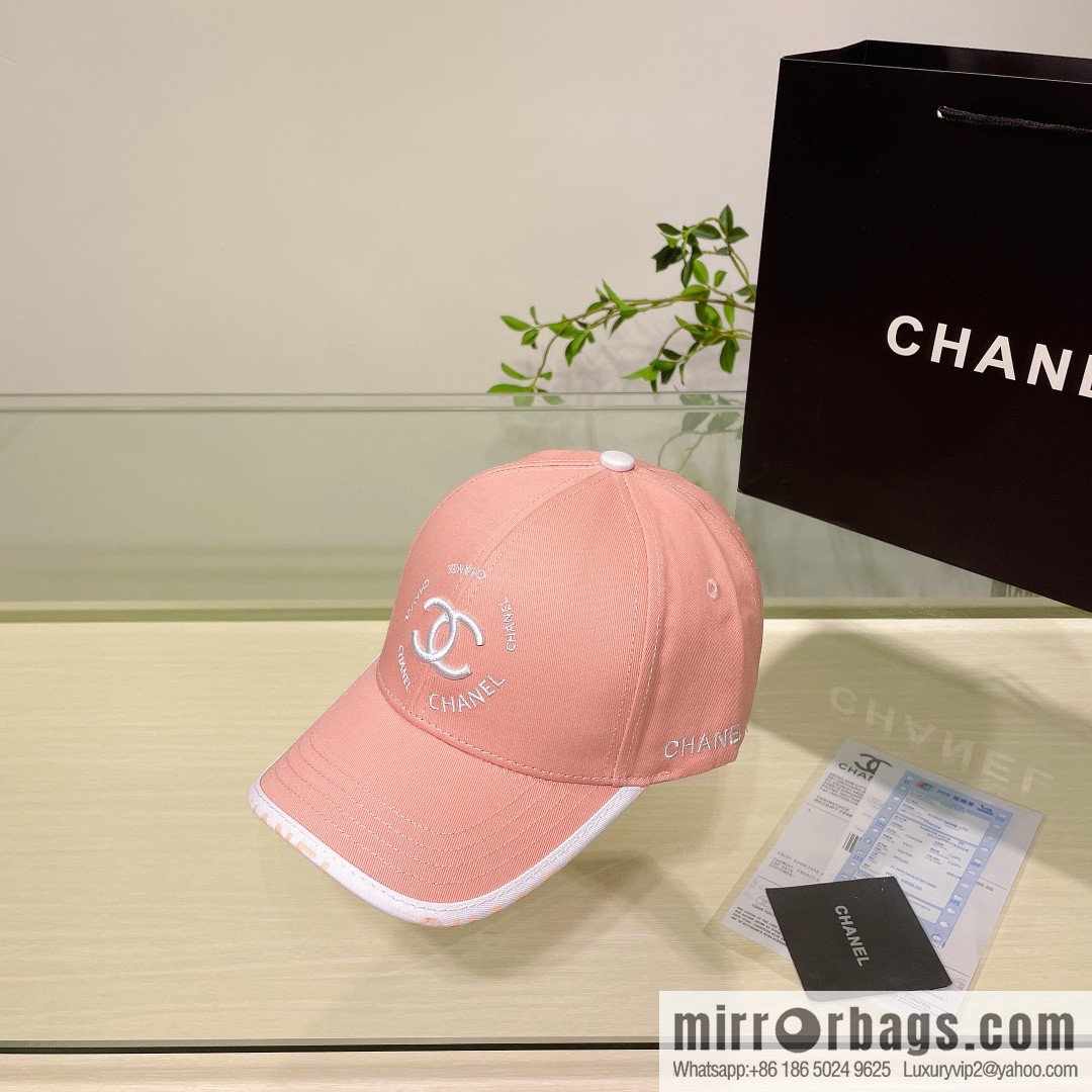 Chanel's new simple embroidered logo baseball cap