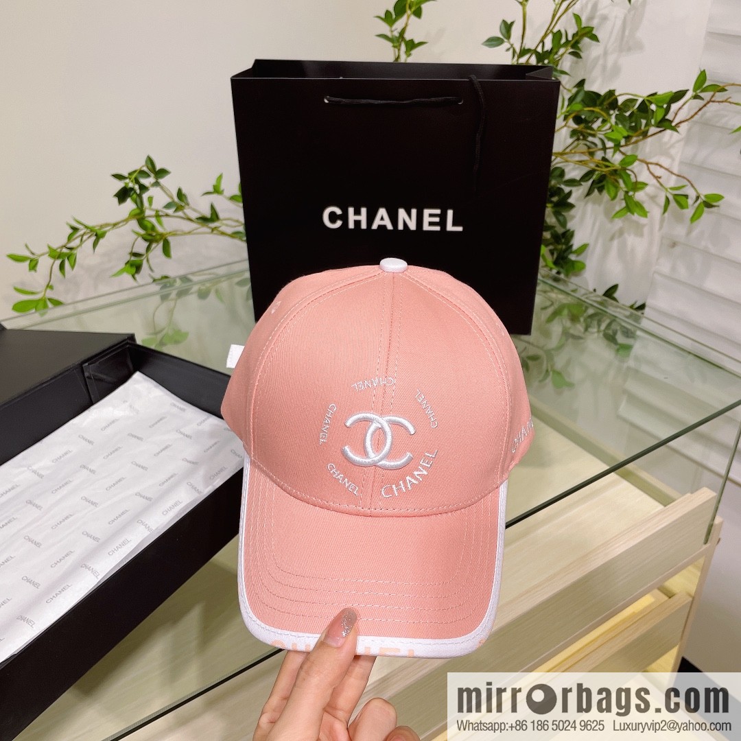 Chanel's new simple embroidered logo baseball cap