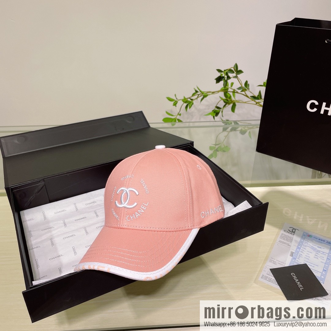 Chanel's new simple embroidered logo baseball cap