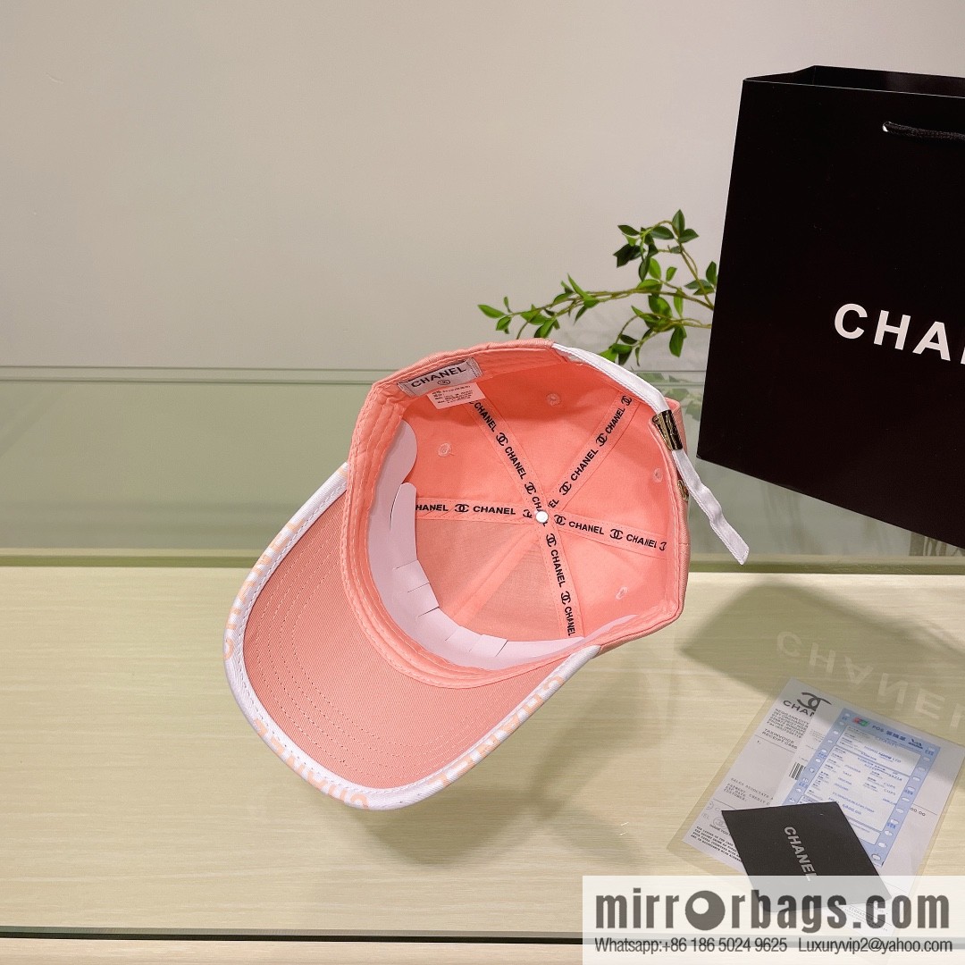 Chanel's new simple embroidered logo baseball cap