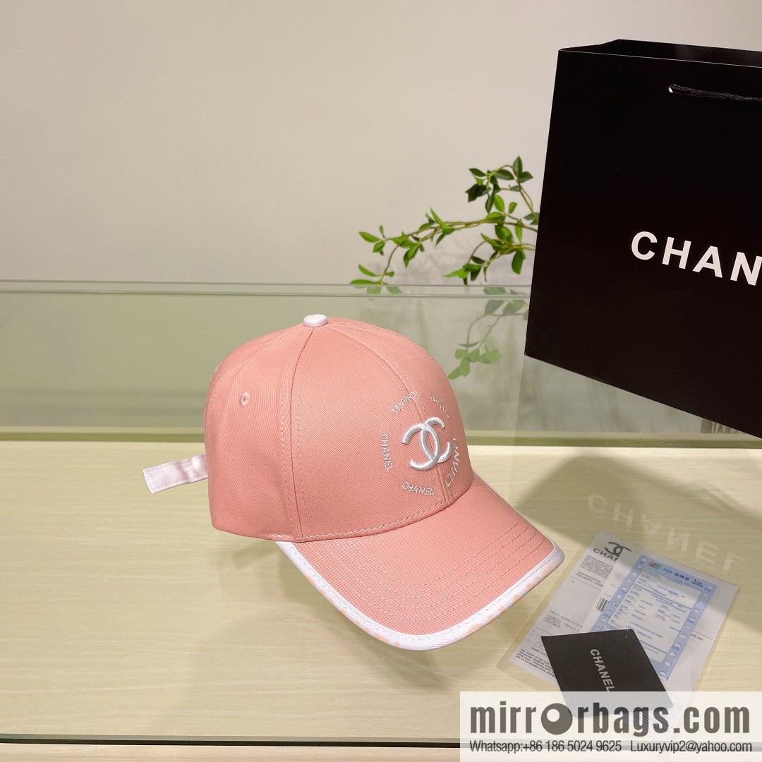Chanel's new simple embroidered logo baseball cap