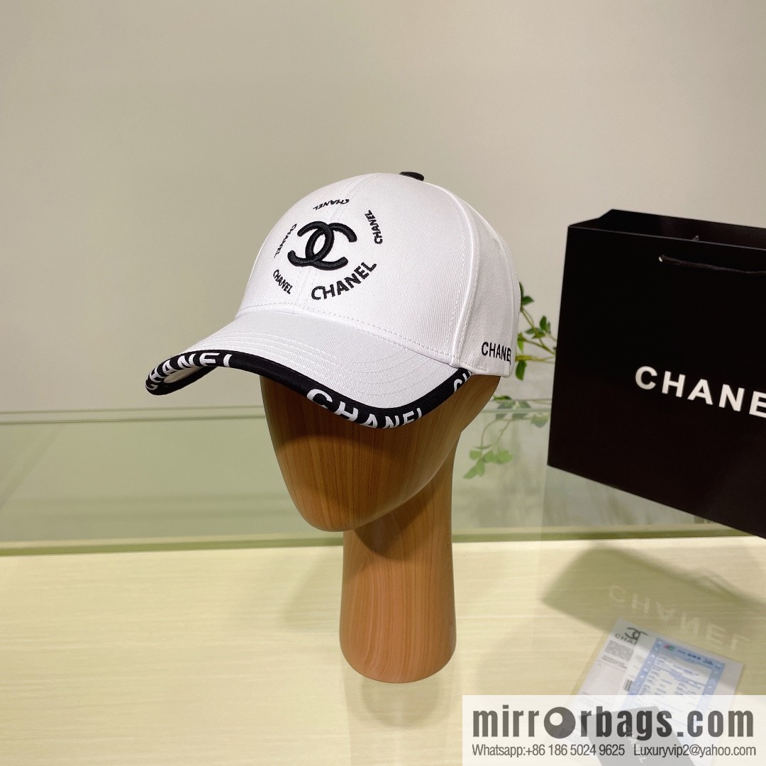 Chanel's new simple embroidered logo baseball cap