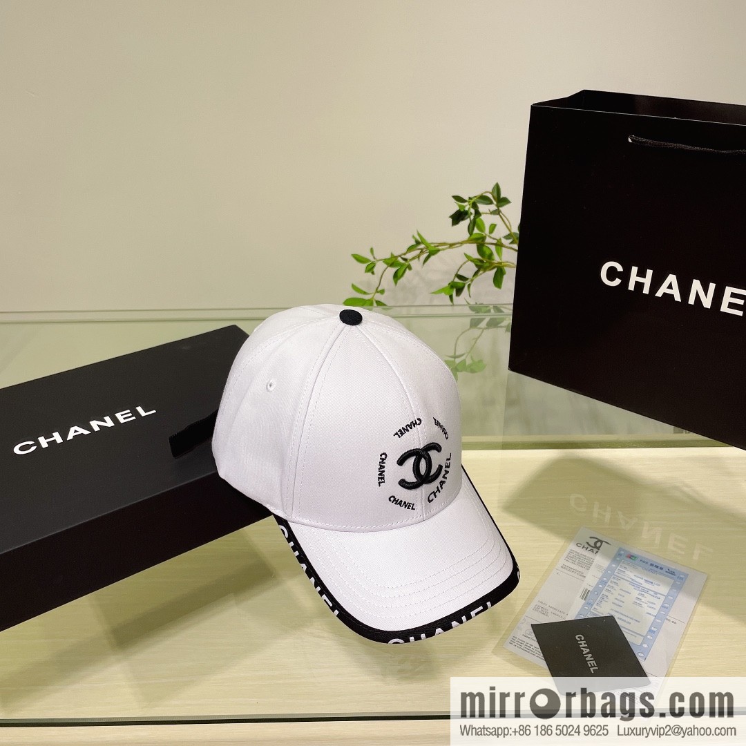 Chanel's new simple embroidered logo baseball cap