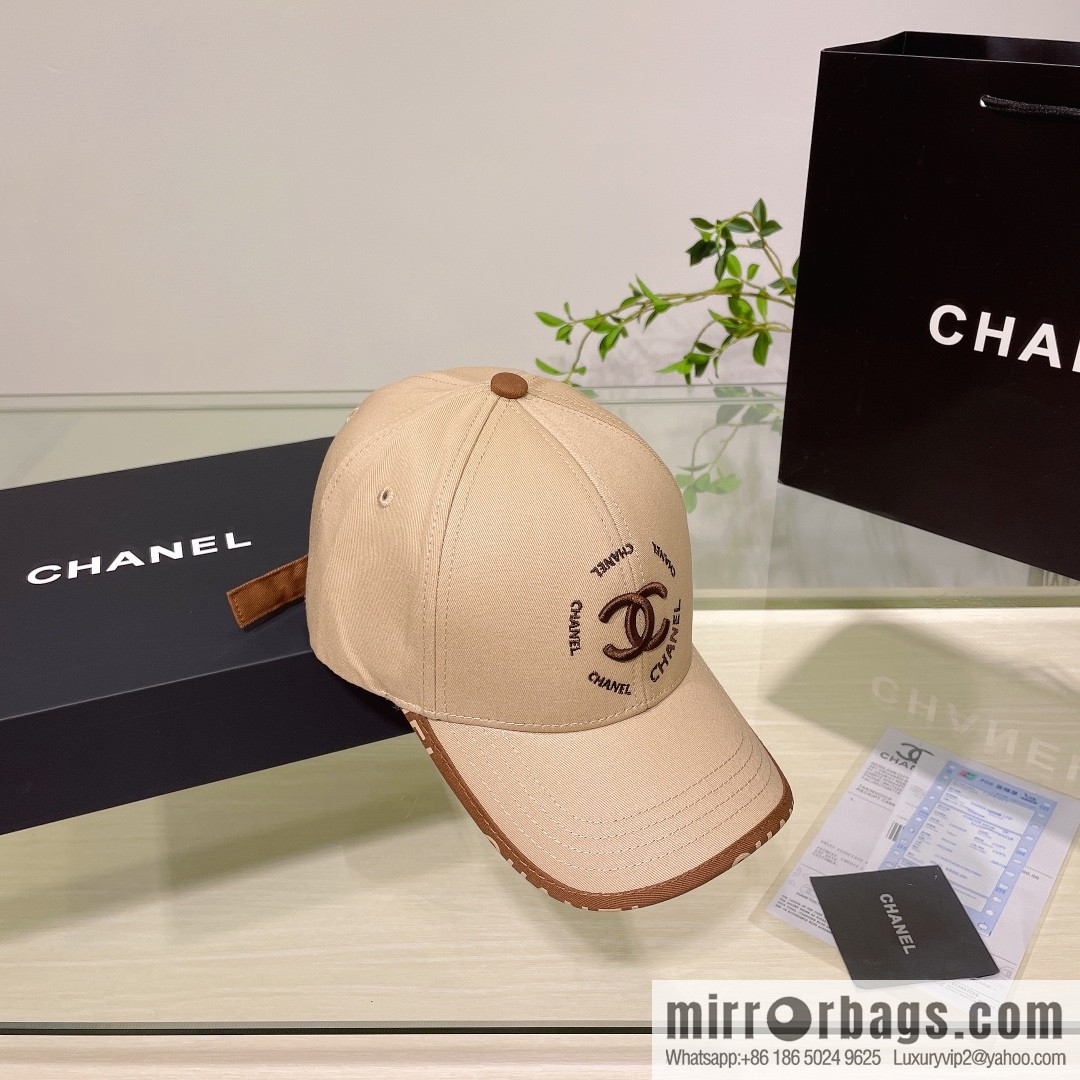 Chanel's new simple embroidered logo baseball cap