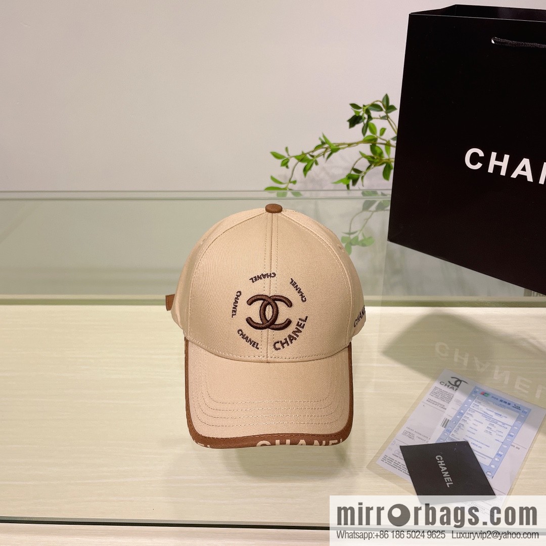 Chanel's new simple embroidered logo baseball cap