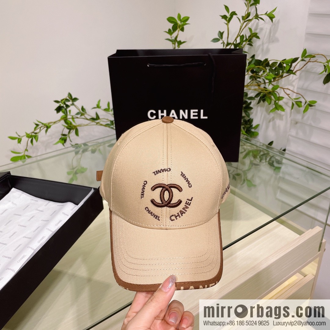 Chanel's new simple embroidered logo baseball cap