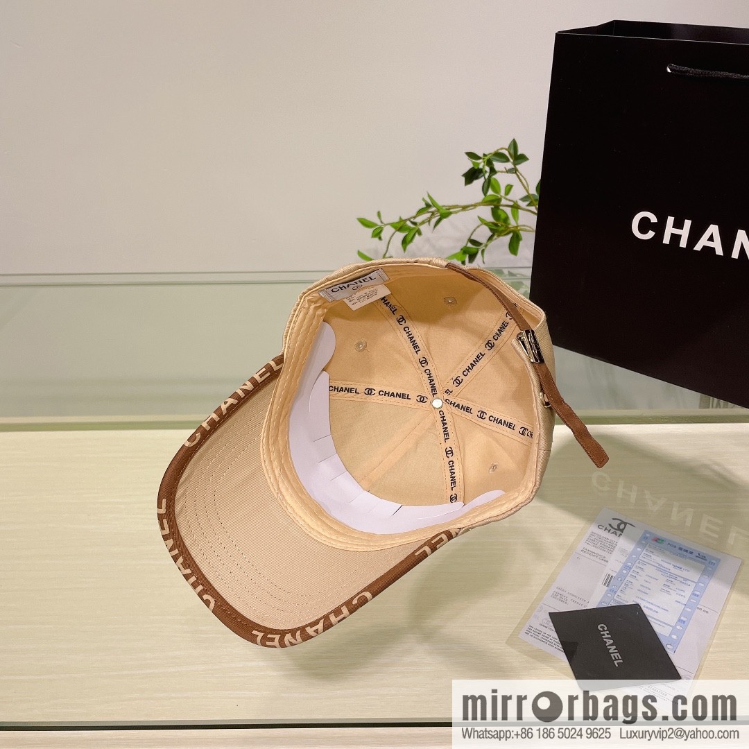 Chanel's new simple embroidered logo baseball cap