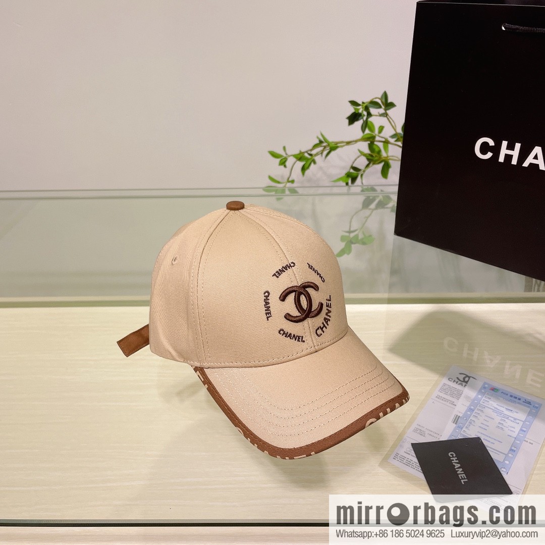 Chanel's new simple embroidered logo baseball cap