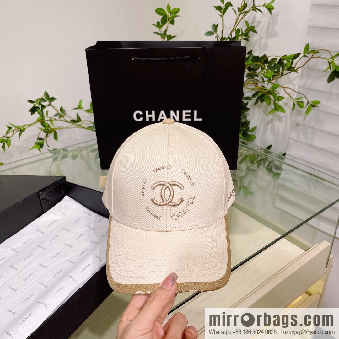 Chanel's new simple embroidered logo baseball cap