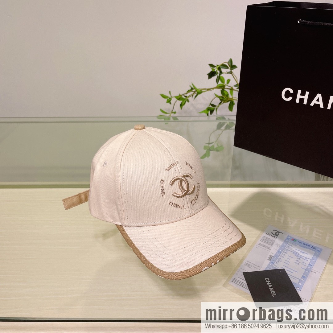 Chanel's new simple embroidered logo baseball cap