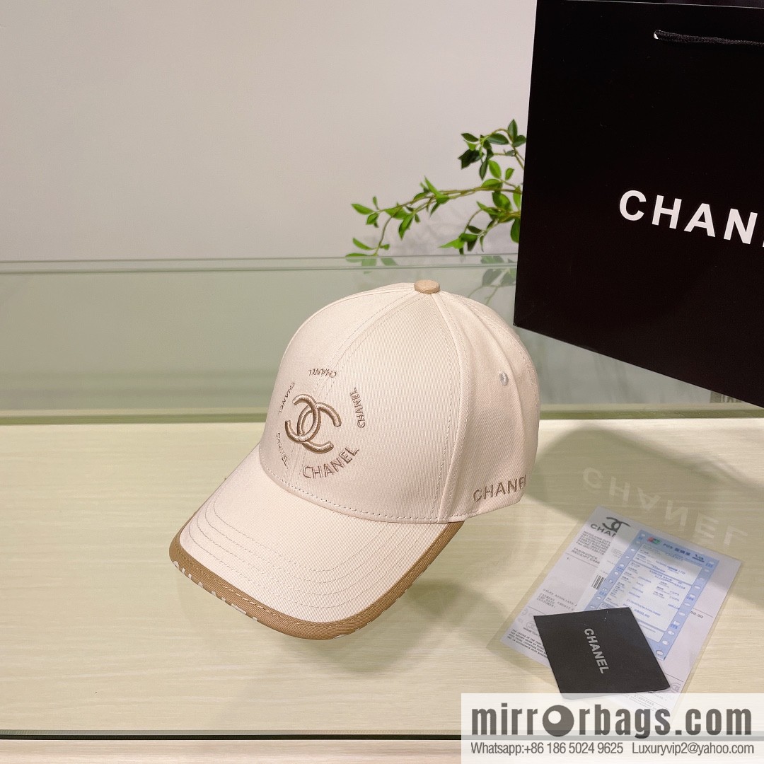 Chanel's new simple embroidered logo baseball cap