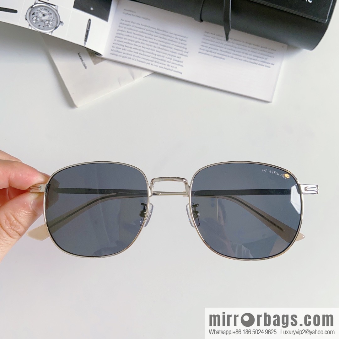 Montblanc Montblanc Simple Versatile Men's Square Sunglasses