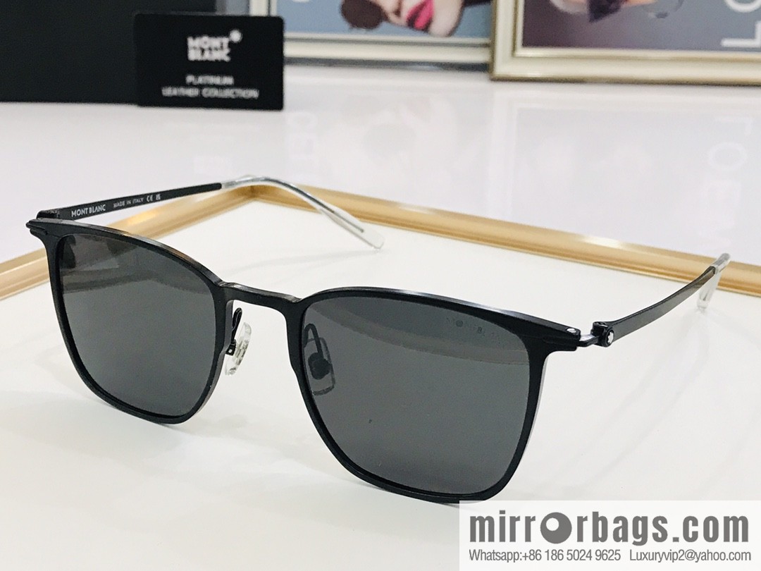 Montblanc pure titanium frame men's sunglasses