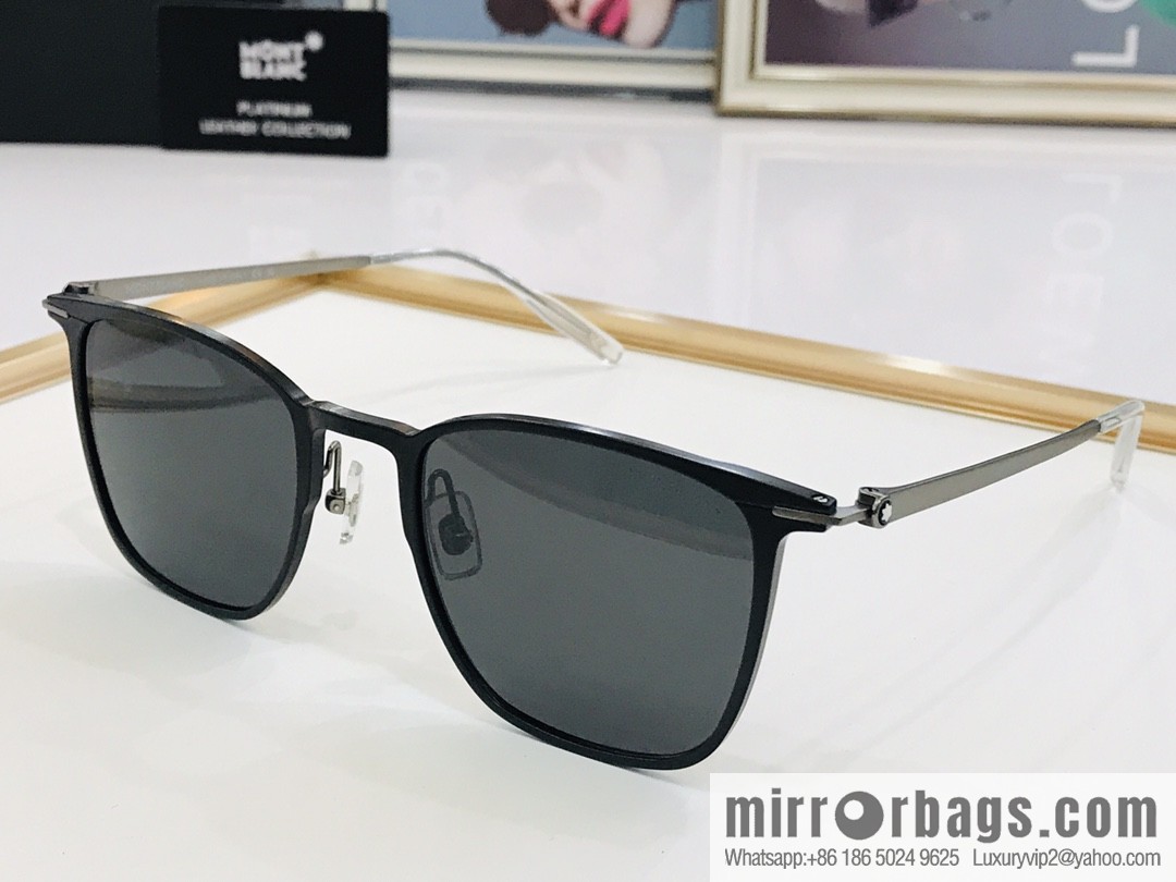 Montblanc pure titanium frame men's sunglasses