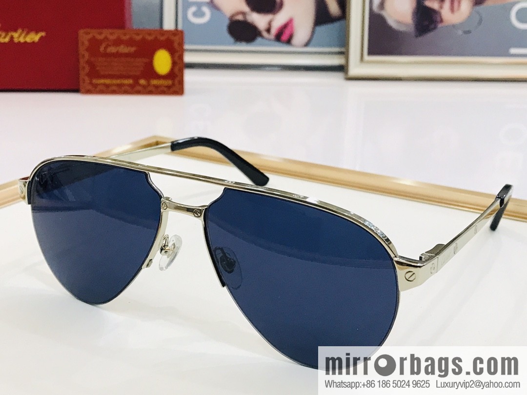 Cartier Cartier Men's Metal Frame Sunglasses