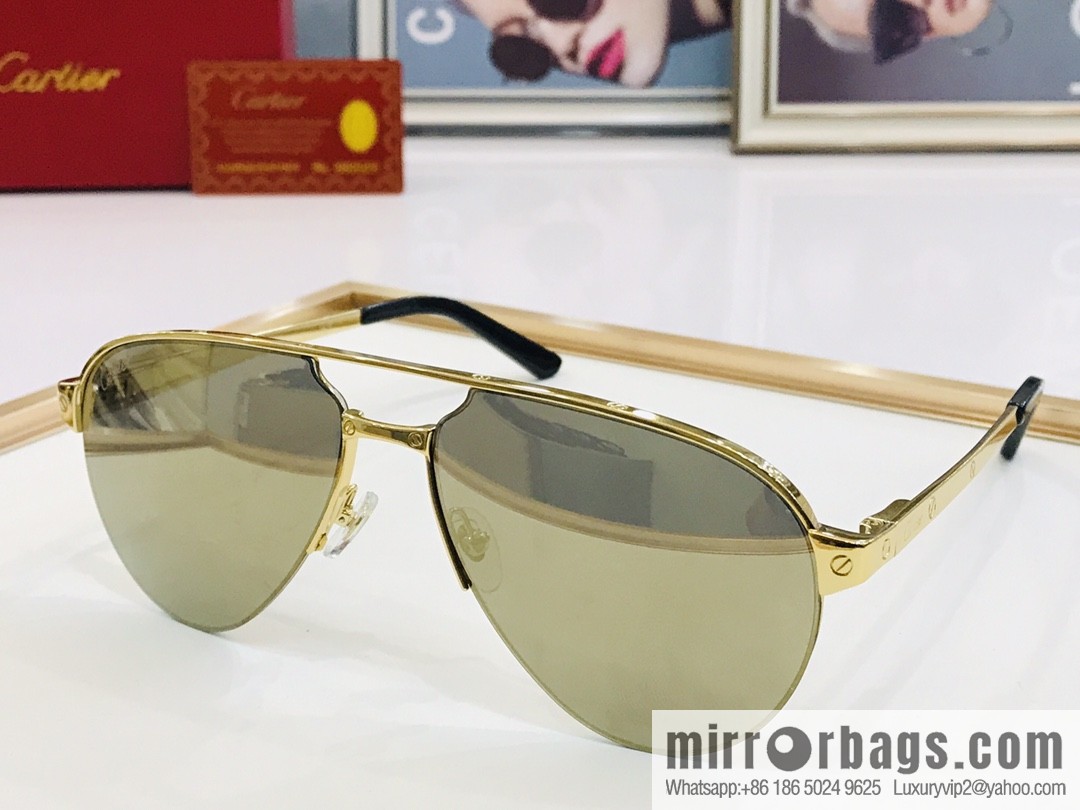 Cartier Cartier Men's Metal Frame Sunglasses