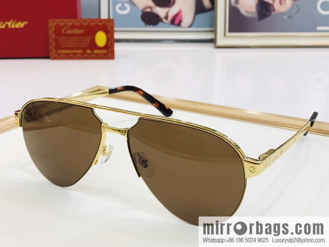 Cartier Cartier Men's Metal Frame Sunglasses