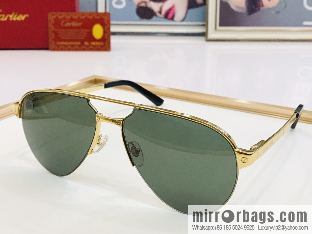 Cartier Cartier Men's Metal Frame Sunglasses