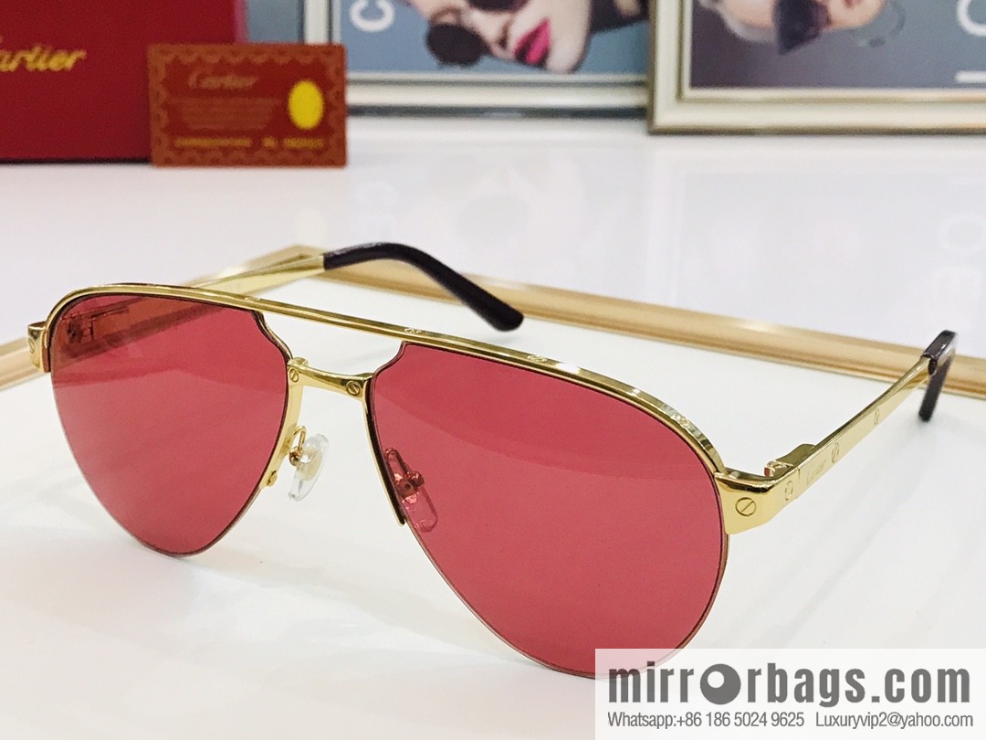 Cartier Cartier Men's Metal Frame Sunglasses