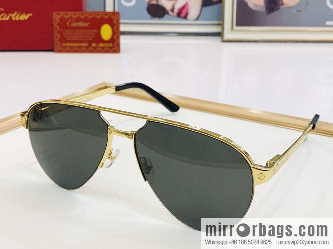 Cartier Cartier Men's Metal Frame Sunglasses