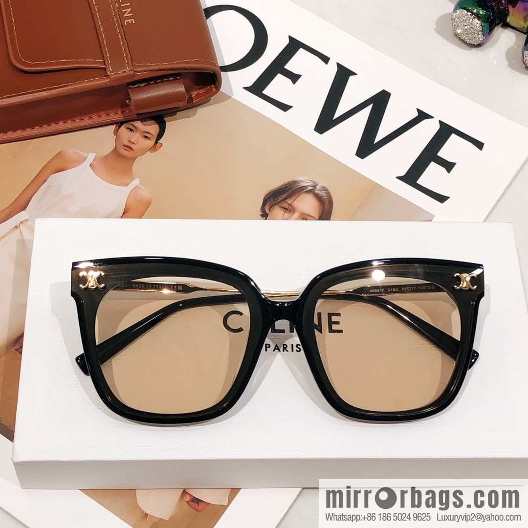 CELINE Celine Arc de Triomphe temple letter logo unisex sunglasses