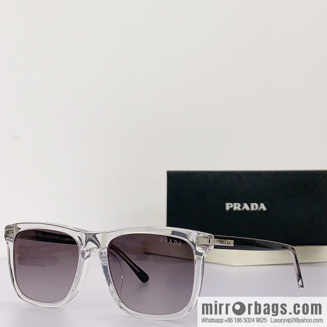 PRADA temple metal logo unisex sunglasses