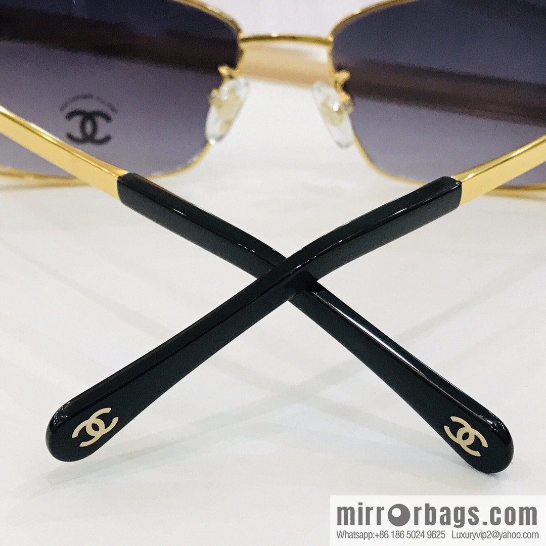 Chanel hollow frame women's sunglasses