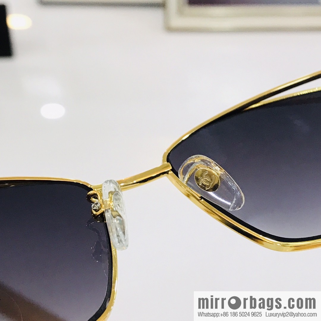 Chanel hollow frame women's sunglasses