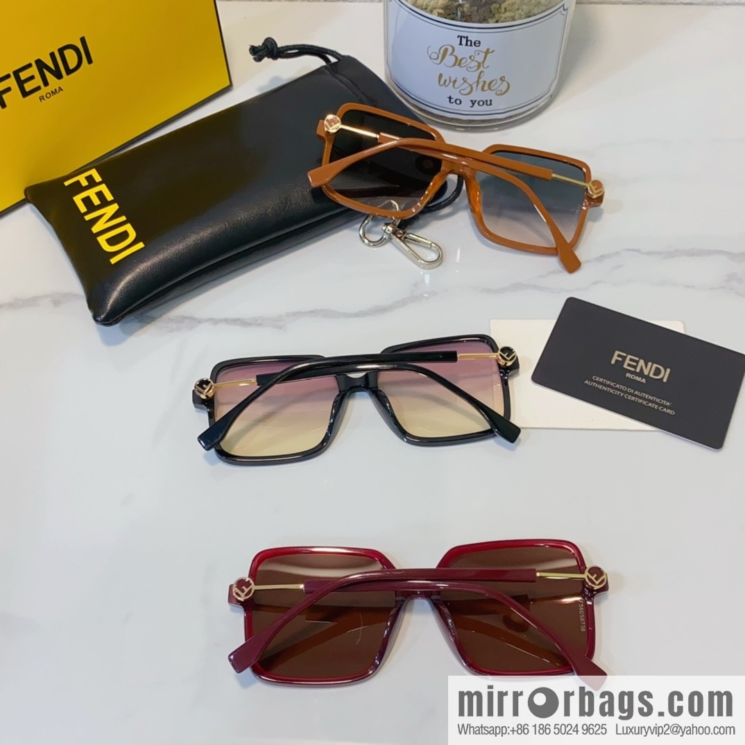 Fendi square women's sunglasses